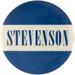 "STEVENSON" PAIR OF LARGE AND SCARCE NAME BUTTONS.