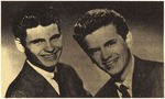 "EVERLY BROTHERS NATIONAL FAN CLUB" BUTTON & CLUB MATERIAL.