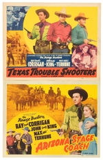 "THE RANGE BUSTERS" GROUP OF FIVE TITLE LOBBY CARDS.