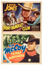 WESTERN COWBOY GROUP OF SIX MOVIE TITLE LOBBY CARDS.