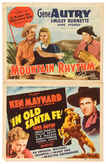 WESTERN COWBOY GROUP OF SIX MOVIE TITLE LOBBY CARDS.