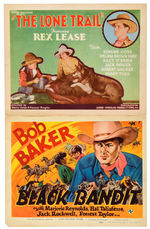 WESTERN COWBOY GROUP OF SIX MOVIE TITLE LOBBY CARDS.