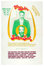 DUKE ELLINGTON "THE DUKE SOLD ON SOUL" NAACP BENEFIT CONCERT POSTER.