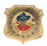 "LONE RANGER" SCARCE 1940s SHIELD BADGE.