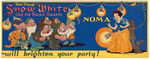 "SNOW WHITE AND THE SEVEN DWARFS" BOXED NOMA LIGHT SET.