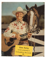 GENE AUTRY COLUMBIA RECORDS STORE SIGN.