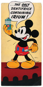 MICKEY MOUSE & DONALD DUCK "PASTE & POWDER" PEPSODENT COUNTER TOP STANDEE PAIR.