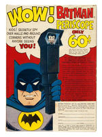 KELLOGG'S RAISIN BRAN CEREAL BOX W/"BATMAN PERSICOPE" PREMIUM OFFER.