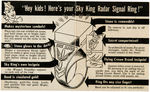 SKY KING FOUR INSTRUCTION SHEETS MATCHING THE FOUR PREVIOUS RINGS.