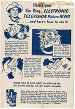 SKY KING FOUR INSTRUCTION SHEETS MATCHING THE FOUR PREVIOUS RINGS.