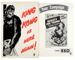 "KING KONG/MIGHTY JOE YOUNG" PRESSBOOK PAIR.