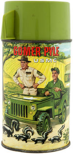 "GOMER PYLE USMC" METAL LUNCH BOX & THERMOS.
