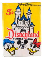 "DISNEYLAND" FULL GUM CARD DISPLAY BOX.