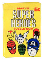 "MARVEL SUPER HEROES" FULL GUM CARD DISPLAY BOX.