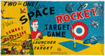 "OUTER SPACE ROCKET/COMBAT MANEUVERS" DUAL MARX TARGET GAME BOXED SET.