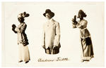 EARLY BLACK FEMALE IMPERSONATOR  ANDREW TRIBBLE REAL PHOTO POSTCARD.