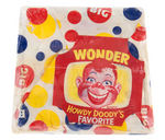 "HOWDY DOODY'S FAVORITE WONDER BREAD" WRAPPER WITH END LABELS.