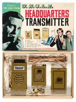 "THE MAN FROM U.N.C.L.E. HEADQUARTERS TRANSMITTER" WALKIE-TALKIE SET BY CRAGSTON.