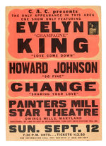 EVELYN CHAMPAGNE KING CONCERT POSTER.