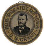 GRANT AND COLFAX TWO SIDED 1868 FERROTYPE HAKE #3038.