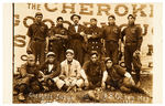 1908 “CHEROKEE INDIAN BASEBALL CLUB” REAL PHOTO POSTCARD.