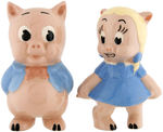 SNIFFLES & PORKY & PETUNIA PIG SHAW FIGURINE LOT.