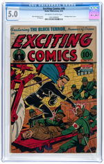 "EXCITING COMICS" #40 AUGUST 1945 CGC 5.0 VG/FINE - BLACK TERROR.