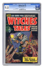 WITCHES TALES #27 OCTOBER 1954 CGC 9.0 CREAM TO OFF-WHITE PAGES FILE COPY.