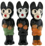 MICKEY MOUSE LOOK-ALIKE COMPOSITION FIGURE TRIO.