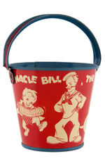 "BARNACLE BILL THE SAILOR" SMALL SAND PAIL.