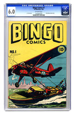 BINGO COMICS #1 1945 CGC 6.0 OFF-WHITE PAGES.