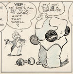 "BARNEY GOOGLE" 1932 DAILY STRIP ORIGINAL ART BY BILLY DEBECK.