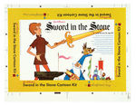 COLORFORMS "WALT DISNEY'S - SWORD IN THE STONE CARTOON KIT" PRINTERS PROOF.