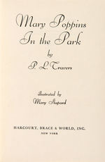 "MARY POPPINS IN THE PARK" BOOK SIGNED BY AUTHOR P.L. TRAVERS.