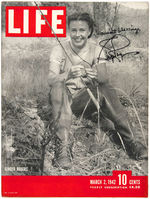 GINGER ROGERS SIGNED "LIFE" MAGAZINE.