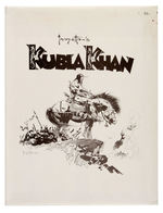 "FRAZETTA'S KUBLA KHAN" LIMITED EDITION SIGNED PRINT PORTFOLIO.