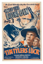 "TIM TYLER'S LUCK" MOVIE SERIAL POSTER PAIR.