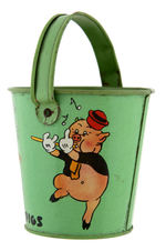 "THREE LITTLE PIGS" SAND PAIL & SHOVEL.