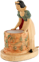 "SNOW WHITE" AT WELL RARE LaMODE PLASTER NIGHT LIGHT.