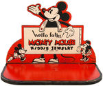 "MICKEY MOUSE KIDDIE JEWELRY" STORE DISPLAY.