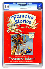 FAMOUS STORIES BOOK #1 1942 CGC 5.0 CREAM TO OFF-WHITE PAGES LOST VALLEY COPY.