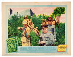 "HUMPHREY BOGART KATHARINE HEPBURN IN THE AFRICAN QUEEN" 1952 ORIGINAL RELEASE LOBBY CARDS (4).