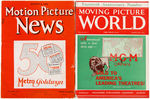 MOTION PICTURE 1920s TRADE PUBLICATION PAIR WITH MGM CONTENT.