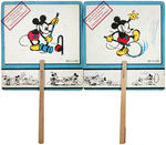 MICKEY MOUSE SPANISH ADVERTISING FAN PAIR.