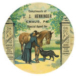 “DR. A.C. DANIELS’” ANIMAL MEDICINES POCKET MIRROR.