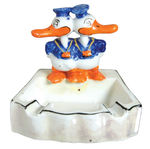 DOUBLE DONALD DUCK CHINA ASHTRAY.