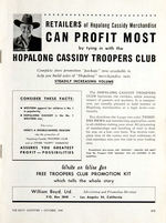 HOPALONG CASSIDY RETAILERS CATALOGUE.