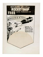 "MUFFETS BUCK ROGERS WHISTLING ROCKET SHIP" PREMIUM LOT.