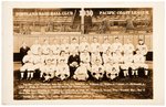 “PORTLAND BASE BALL CLUB 1930" TEAM REAL PHOTO POSTCARD W/WILLIAM RHIEL.