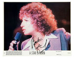 BARBRA STREISAND "A STAR IS BORN" SIGNED LOBBY CARD.